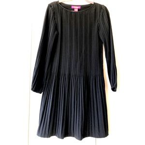 Catherine Malandrino Pleated Black Dress LARGE